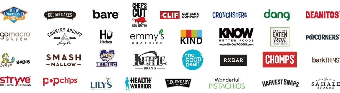 Some of the great brands you’ll find in our boxes include Clif bar, Harvest Snaps, Kodiak Cakes, and Off the Eaten Path.