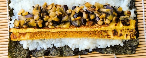 vegan-sushi-with-omelette-and-eggplant-gluten-free